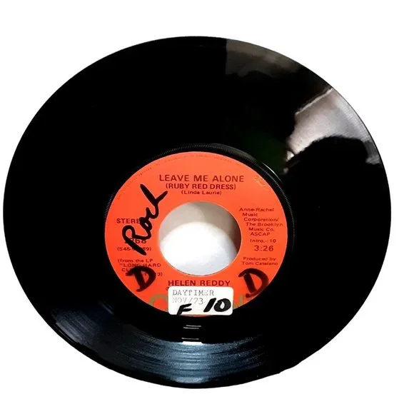 leave me alone ruby red dress Helen Reddy  Leave Me Alone (Ruby Red Dress)  Vinyl (7", 45 RPM + 2  more), 1973 [r5097708]